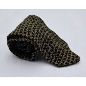 Frittelli & Lockwood Silk Blend Textured Pattern Men's Necktie Green Black